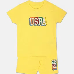 U.S. Polo Assn. Kids Boys Typographic Printed Pure Cotton T-Shirt-image-23