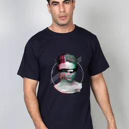 FFLIRTYGO Men Blue Printed T-shirt-image-81