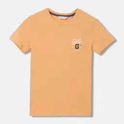 GANT Solid Round Neck Regular Fit T-Shirt-image-80