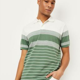 max Men Striped Polo Collar Cotton T-shirt-picture-38