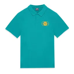 Puma Boys Polo Collar Regular Fit Cotton T-Shirt-image-85