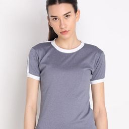 CHKOKKO Women Grey Outdoor T-shirt-picture-8