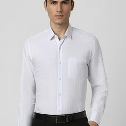 Peter England Slim Fit Checked Formal Shirt-image-55