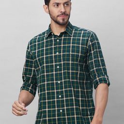 Parx Slim Fit Tartan Checks Opaque Checked Cotton Casual Shirt-picture-45
