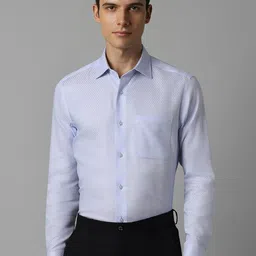 Louis Philippe Textured Cotton Regular Fit Formal Shirt-picture-46