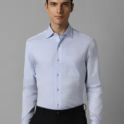 Louis Philippe Textured Cotton Regular Fit Formal Shirt-image-34