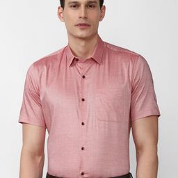 Peter England Men Pink Formal Shirt-image-97