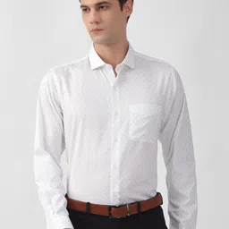 Peter England Slim Fit Printed Formal Shirt-image-99