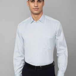 Luxure by Louis Philippe Men Slim Fit Printed Cotton Formal Shirt-image-88