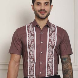 Indian Needle Classic Opaque Printed Formal Shirt-picture-17