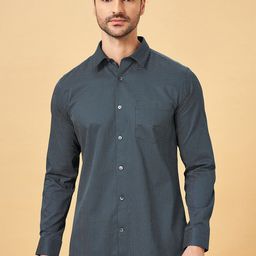 Peregrine by Pantaloons Slim Fit Micro Ditsy Printed Cotton Formal Shirt-image-55