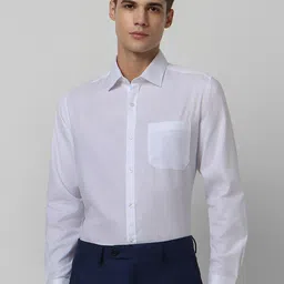 Van Heusen Self Design Pure Cotton Formal Shirt-image-19