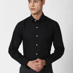 Peter England Men Black Slim Fit Formal Shirt-picture-54