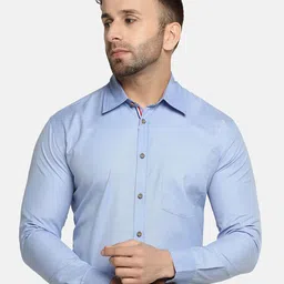 TAHVO Men Cotton Comfort Slim Fit Formal Shirt-image-92