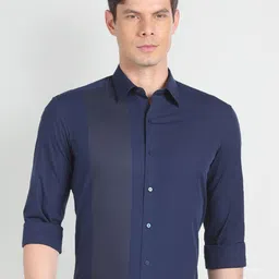 Arrow New York Slim Fit Striped Pure Cotton Formal Shirt-picture-32