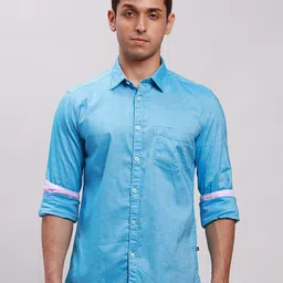 Parx Slim Fit Pure Cotton Casual Shirt-image-37
