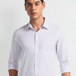 Arrow Men Slim Fit Opaque Striped Formal Shirt-image-103