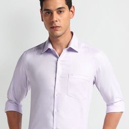 Arrow Men Slim Fit Opaque Striped Autopress Formal Shirt-image-46