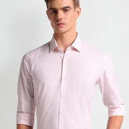 Arrow Slim Fit Micro Ditsy Printed Pure Cotton Formal Shirt-picture-26