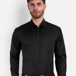 Springberry Men Solid Classic Opaque Formal Shirt-image-19
