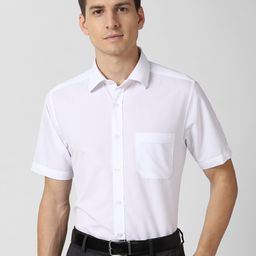 Peter England Men White Regular Fit Formal Shirt-image-69