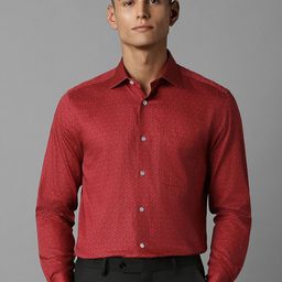 Louis Philippe Men Ethnic Printed Pure Cotton Formal Classic Fit Shirt-image-32
