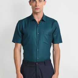 Arrow Geometric Printed Cotton Opaque Formal Shirt-picture-38