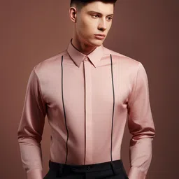 HE SPOKE Smart Tailored Fit Opaque Twill Weave Cotton Semiformal Shirt-picture-16