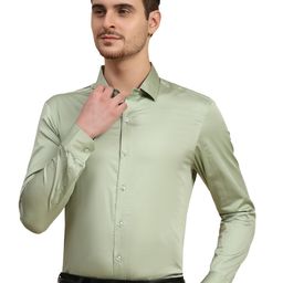 BAESD Men Solid Spread Collar Formal Shirt-image-94