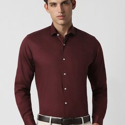 Peter England Spread Collar Cotton Formal Shirt-picture-15