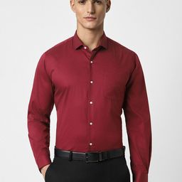 Peter England Micro Ditsy Printed Slim Fit Formal Shirt-image-64