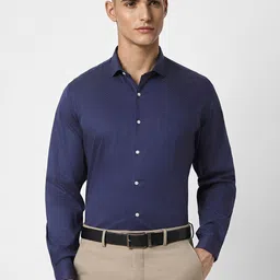 Peter England Slim Fit Cotton Formal Shirt-image-95