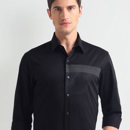Arrow New York Slim Fit Spread Collar Cotton Formal Shirt-image-84
