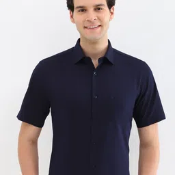 Allen Solly Men Spread Collar Solid Cotton Slim Fit Formal Shirt-image-21