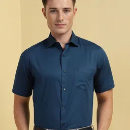 Allen Solly Men Spread Collar Solid Cotton Formal Shirt-image-40