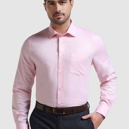 Blackberrys India Slim Spread Collar Cotton Formal Shirt-image-76