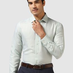 Blackberrys India Slim Spread Collar Cotton Formal Shirt-image-59