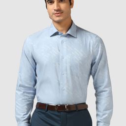 Blackberrys India Slim Printed Cotton Formal Shirt-image-1