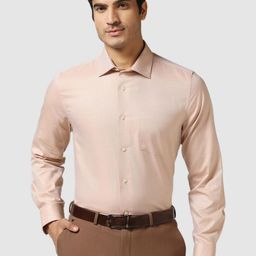Blackberrys India Slim Spread Collar Cotton Formal Shirt-image-53