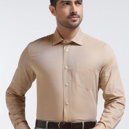 Blackberrys India Slim Spread Collar Cotton Formal Shirt-image-64