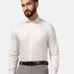 Blackberrys Straight Slim Fit Geometric Printed Cotton Formal Shirt-image-8