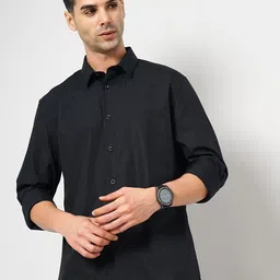 Celio Classic Slim Fit Spread Collar Long Sleeves Cotton Formal Shirt-image-50