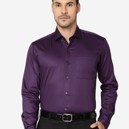 METAL Slim Fit Cotton Formal Shirt-image-88