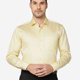 METAL Slim Fit Opaque Pure Cotton Formal Shirt-image-89