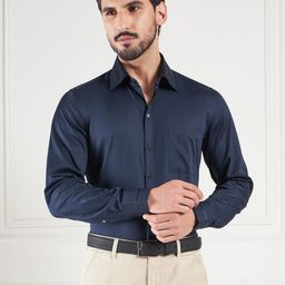 LOUIS STITCH Comfort Spread Collar Formal Cotton Shirt-picture-15