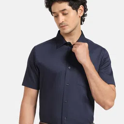 Blackberrys India Slim Fit Twill Weave Cotton Formal Shirt-image-46