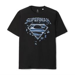 Wear Your Mind Boys Superman Printed Round Neck Pure Cotton Oversized T-shirt-image-80