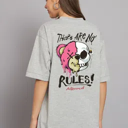 Imsa Moda Typography Printed Oversized Cotton T-shirt-picture-19