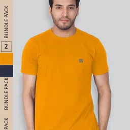 LUX NITRO Pack Of 2 Round Neck Anti Odour Lounge T-Shirt-image-80