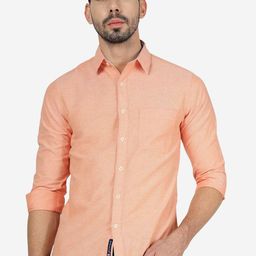 Greenfibre Spread Collar Slim Fit Cotton Casual Shirt-image-20